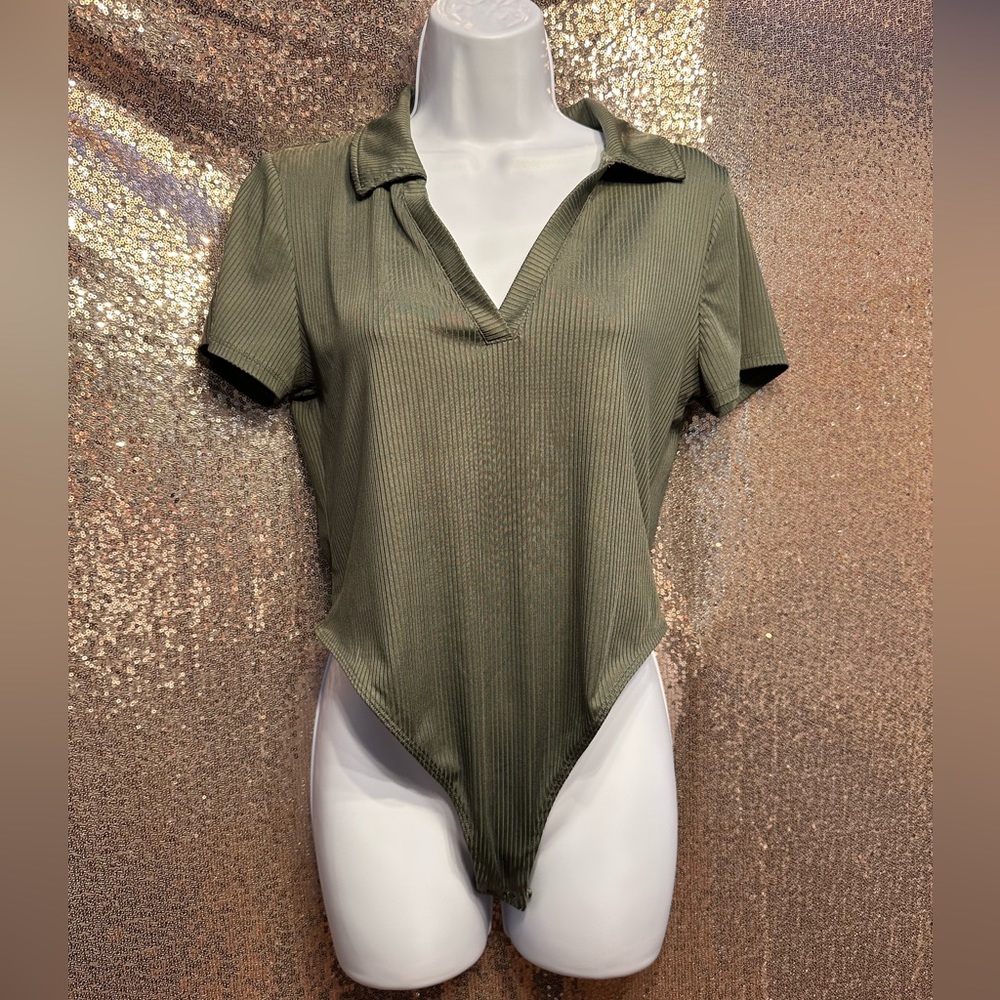 Women’s Size L stretchy bodysuit.
